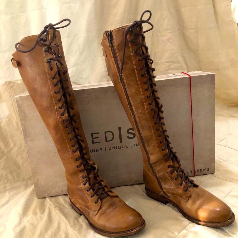 BED|STU Della Boots, Rustic Tan, size 7.5